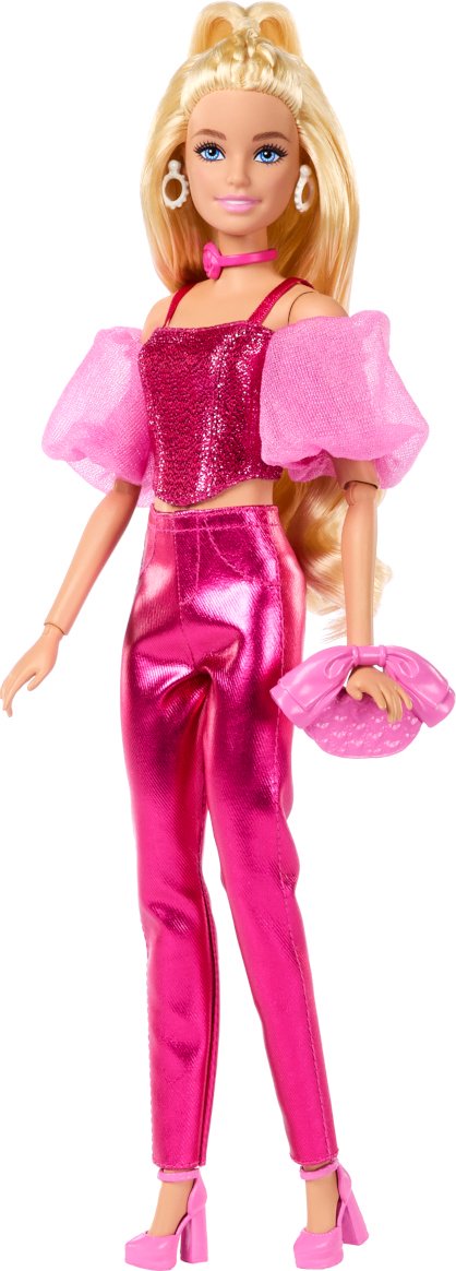 Кукла-модель Barbie Fashionistas DELUXE. Кукла в малиновом костюме 29 см купить,NaN