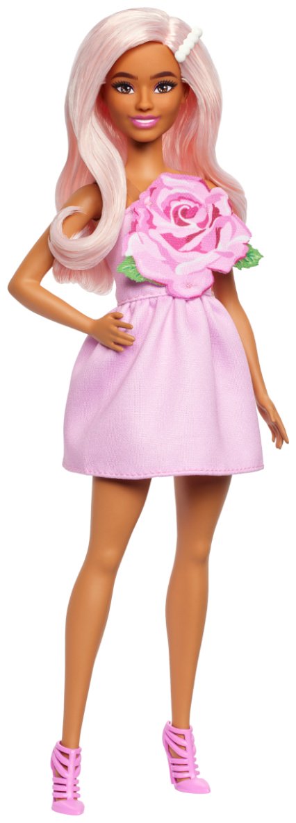 Кукла-модель Barbie Барби в платье с розовой розой 28 см купить,NaN