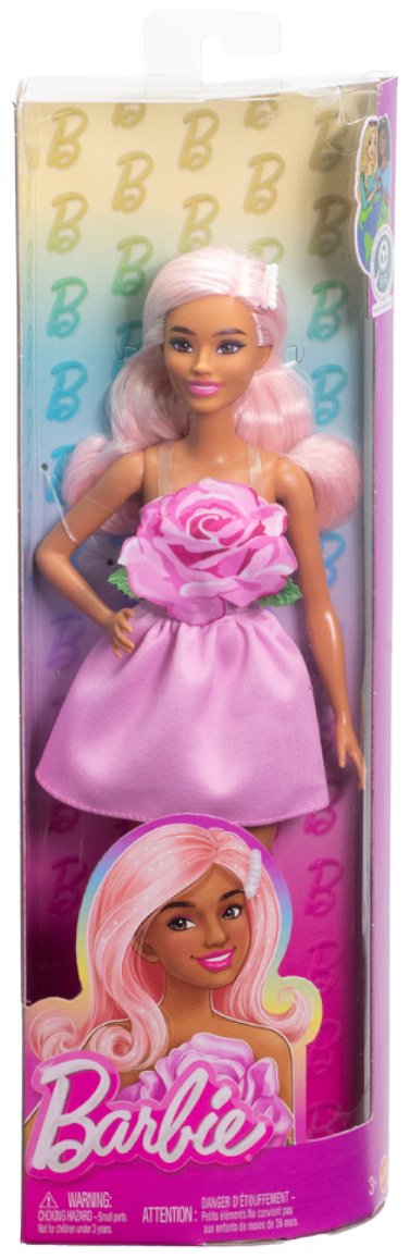 Кукла-модель Barbie Барби в платье с розовой розой 28 см купить,NaN