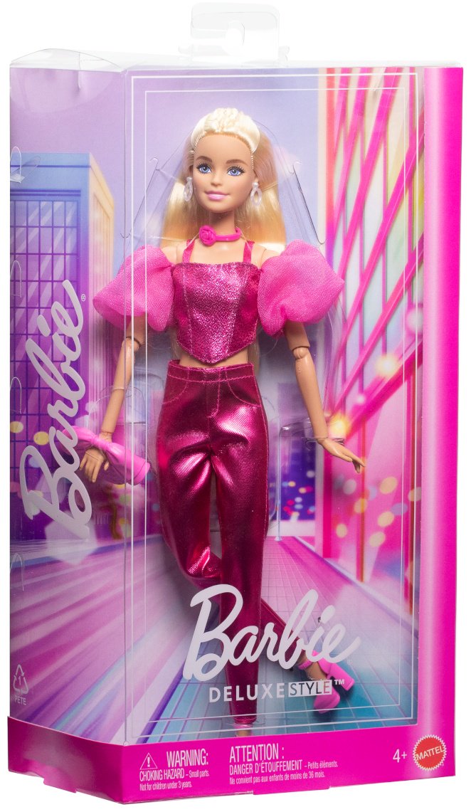 Кукла-модель Barbie Fashionistas DELUXE. Кукла в малиновом костюме 29 см купить,NaN