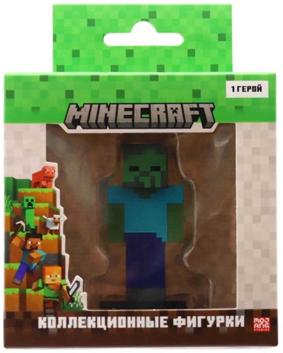 Minecraft Zombie 6 см 1 шт купить,NaN