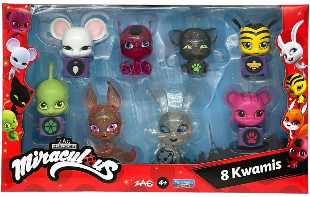 Miraculous Блестящие Квами и Квами с колечками 4 см 8 шт купить,NaN