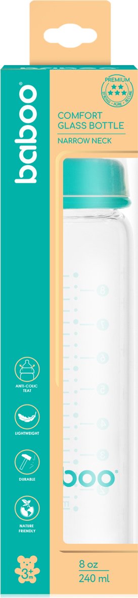 Бутылочка Baboo 3-125 240 мл голубой купить,NaN
