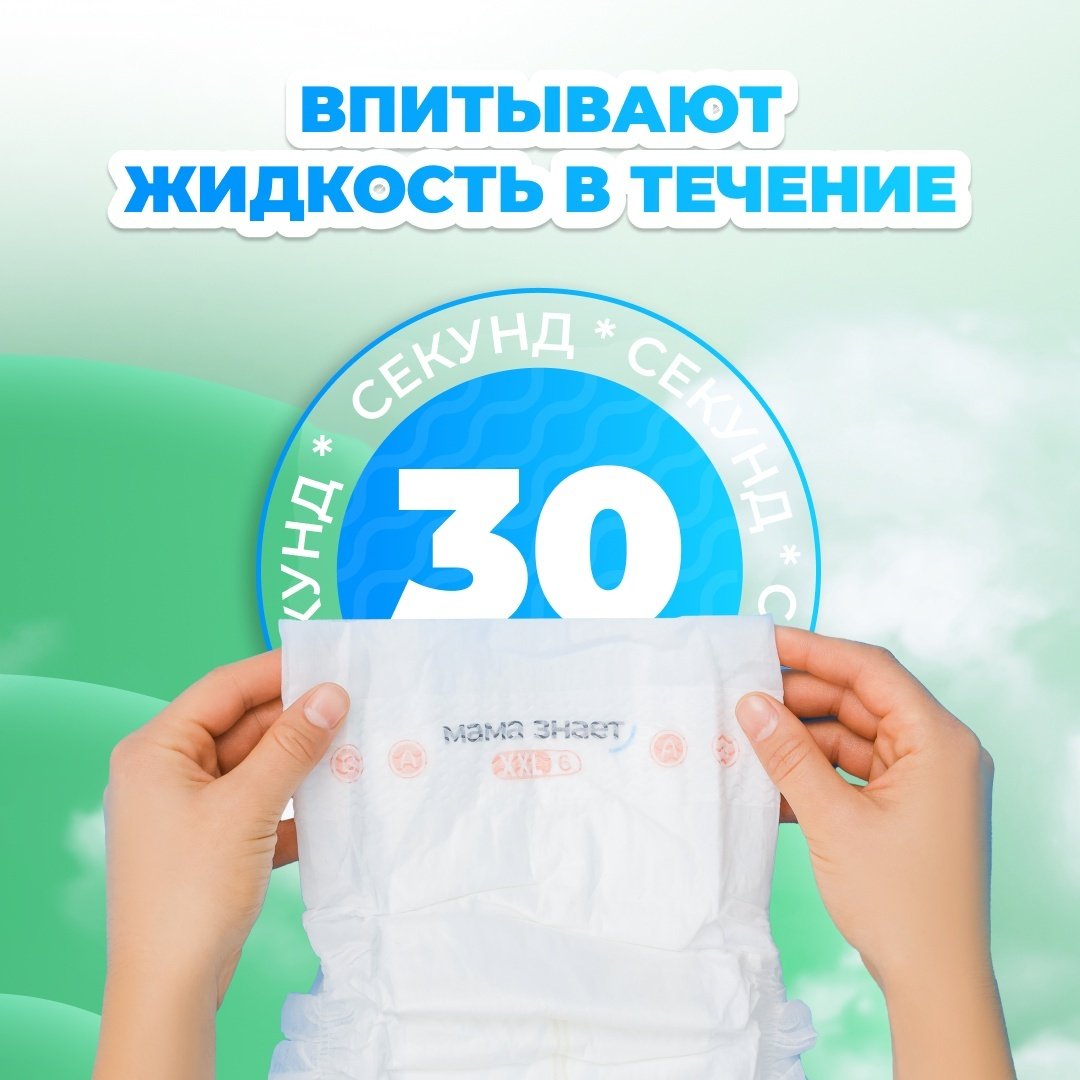 Подгузники Мама Знает M, 60 шт купить,NaN