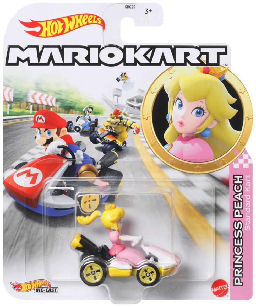 Машина Hot Wheels Mario Kart GBG25/GBG28 мультиколор купить,NaN