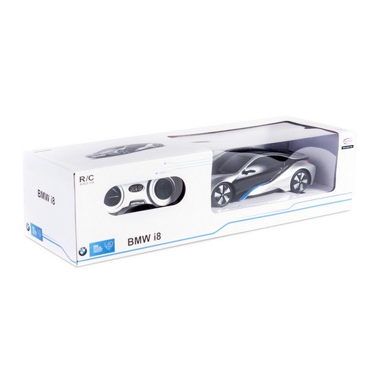 Радиоуправляемая машина Rastar 1:24 BMW I8 48400S серебристая