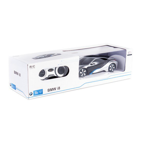 Радиоуправляемая машина Rastar 1:24 BMW I8 48400S серебристая купить,NaN