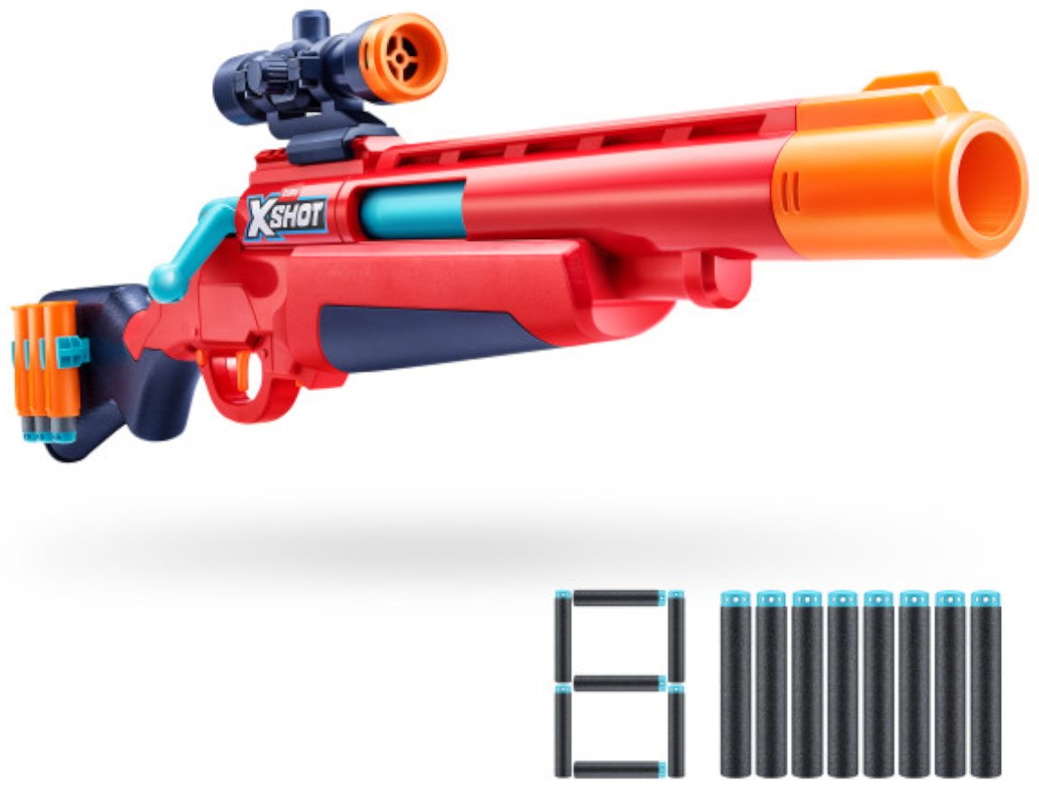 Бластеры X-Shot Bolt Action с 8 стрелами 36875, пластик купить,NaN