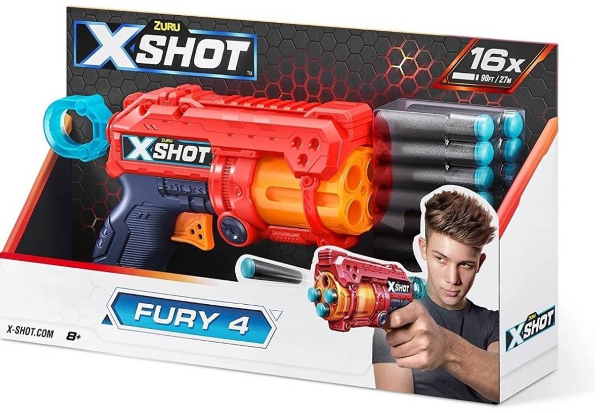 Бластеры X-Shot Excel. Fury с 16 стрелами 36377, купить,NaN