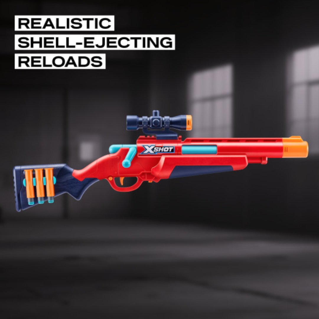 Бластеры X-Shot Bolt Action с 8 стрелами 36875, пластик купить,NaN
