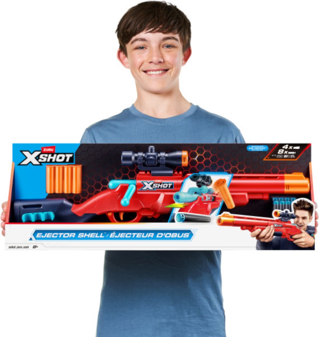 Бластеры X-Shot Bolt Action с 8 стрелами 36875, пластик купить,NaN