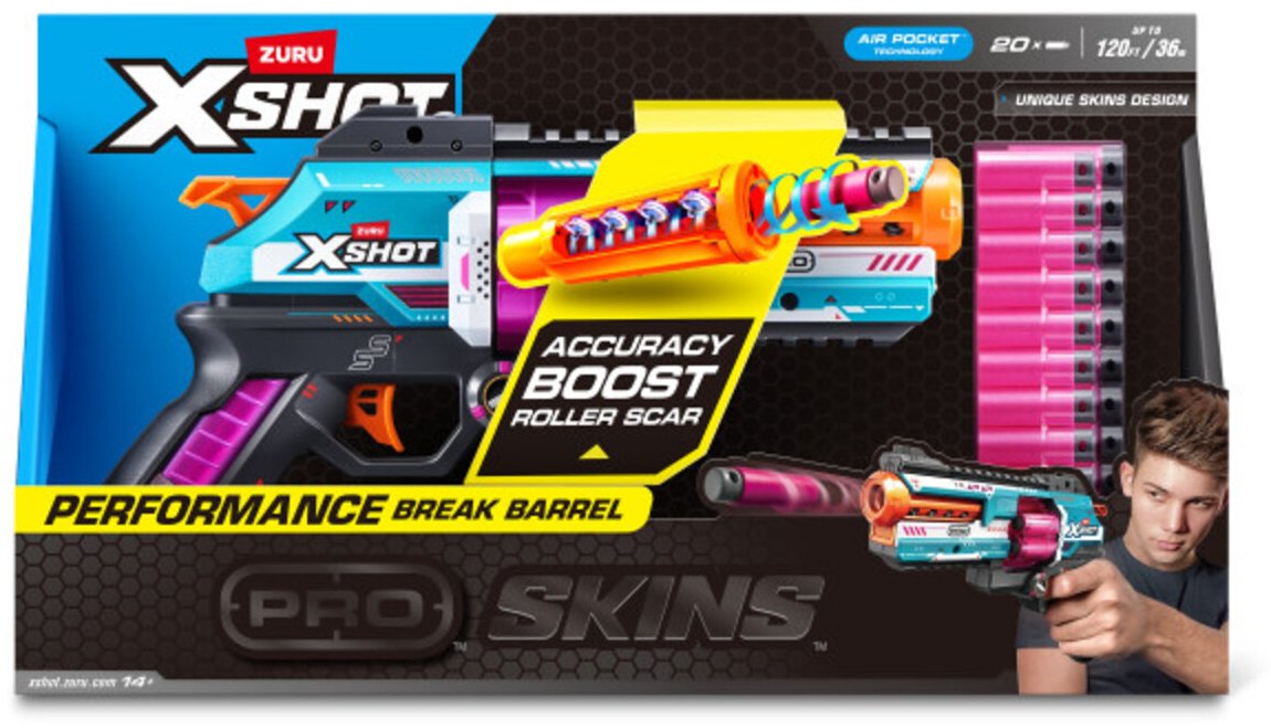 Бластеры X-Shot Pro 36906, пластик 20 шт купить,NaN