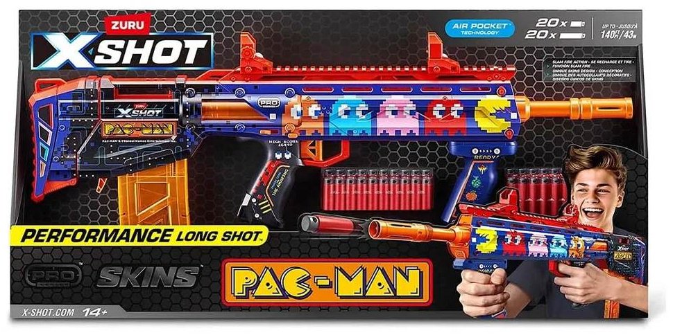 Бластеры X-Shot Pro. Sinister Pac-Man, с 40 стрелами 36812, купить,NaN