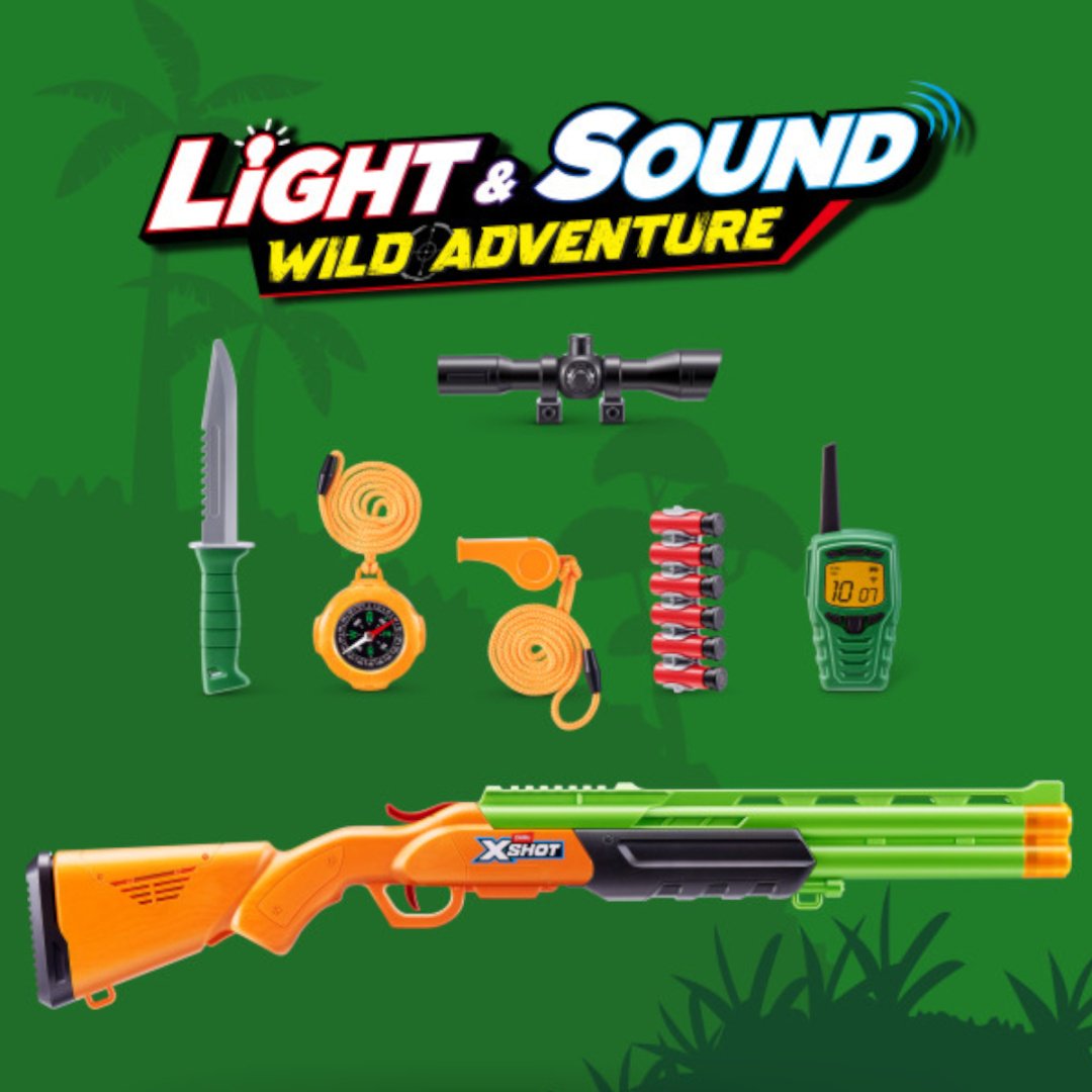 Бластеры X-Shot набор Wild Adventure c 6 стрелами 36883, пластик купить,NaN