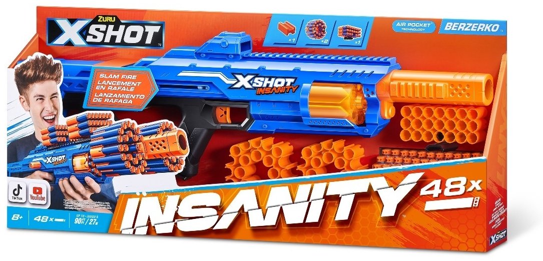 Бластеры X-Shot Berzerko 36610, 48 шт купить,NaN