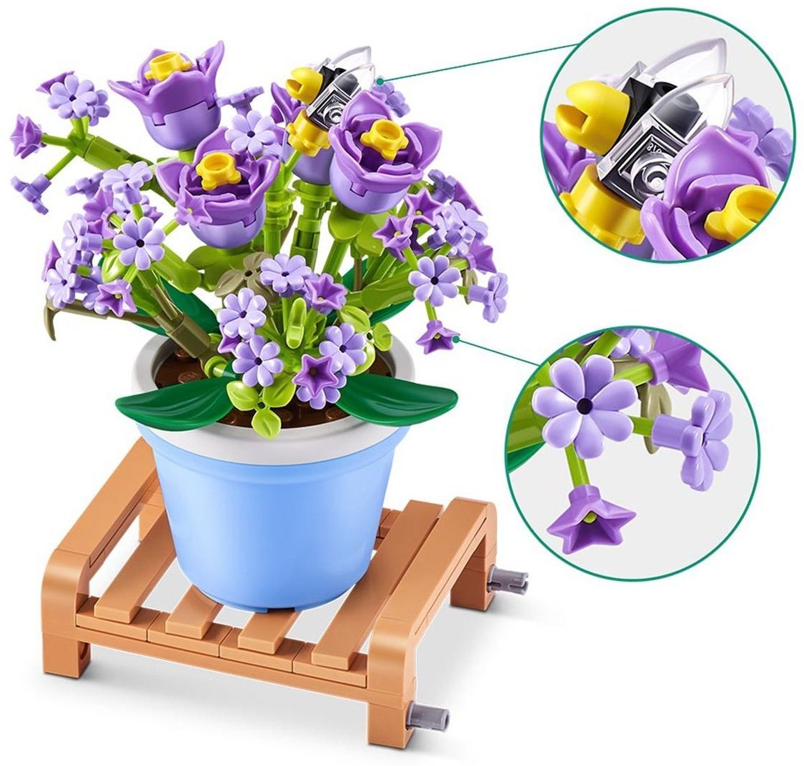 Конструктор MAX в капсуле Garden, цветы в горшке 83183GQ1, деталей 233 шт купить,NaN