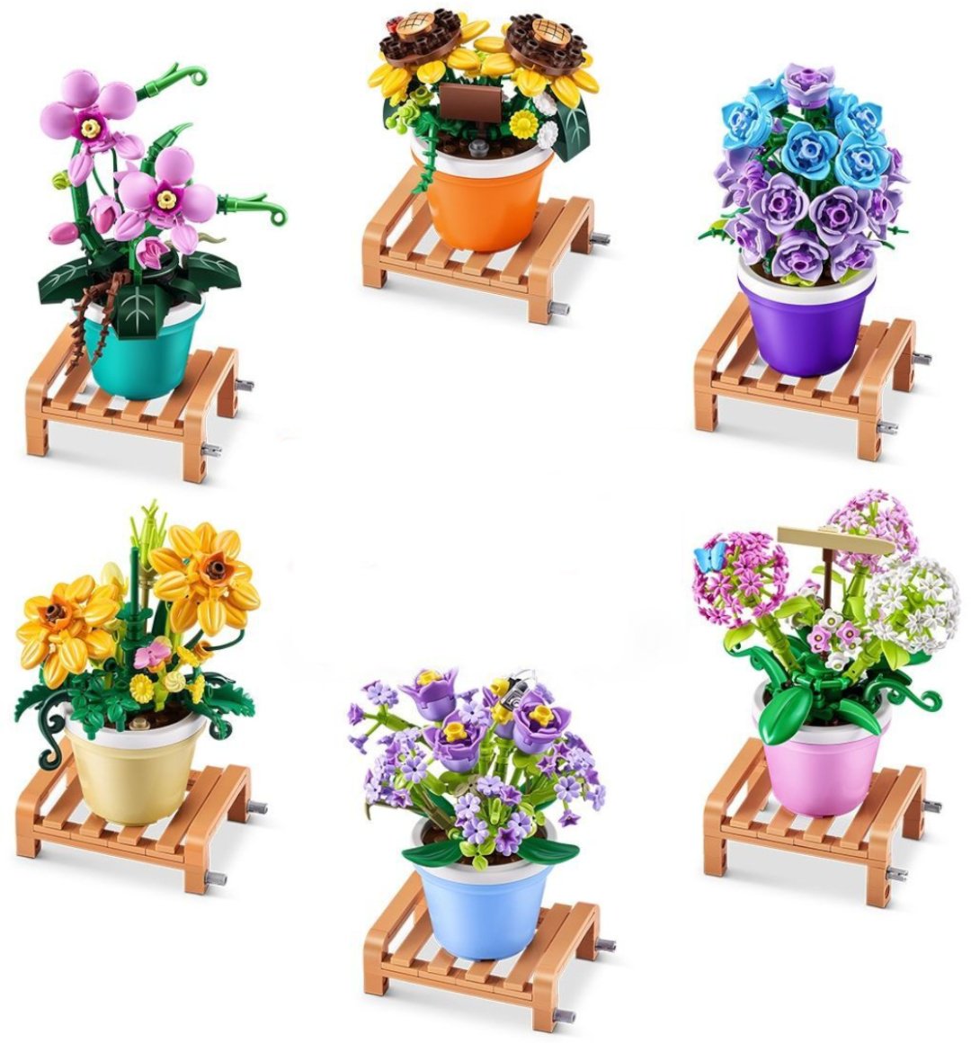 Конструктор MAX в капсуле Garden, цветы в горшке 83183GQ1, деталей 233 шт купить,NaN
