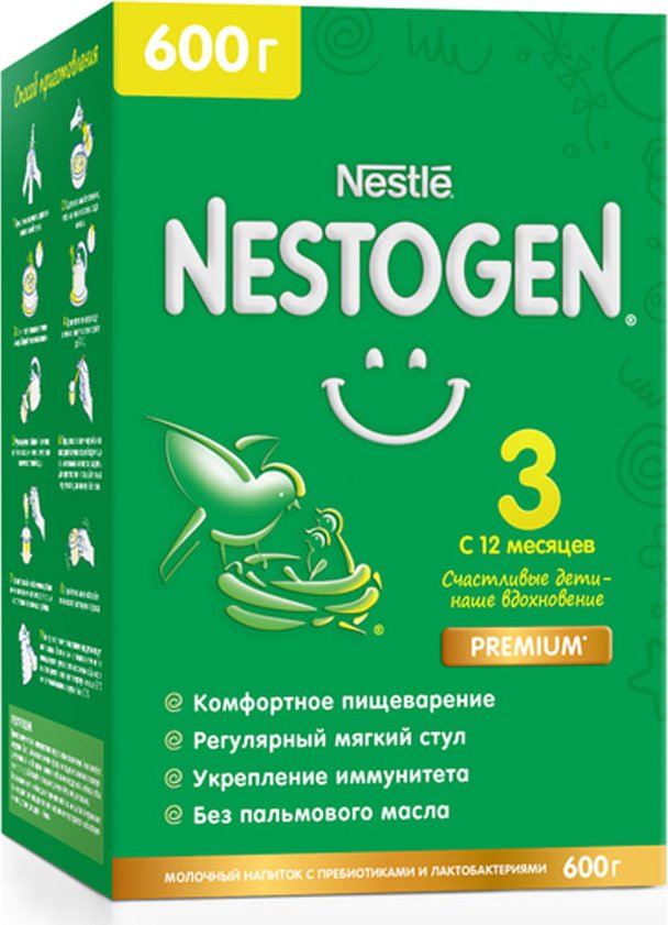 Nestlé Nestogen-3 с 1 года 600 г купить,NaN