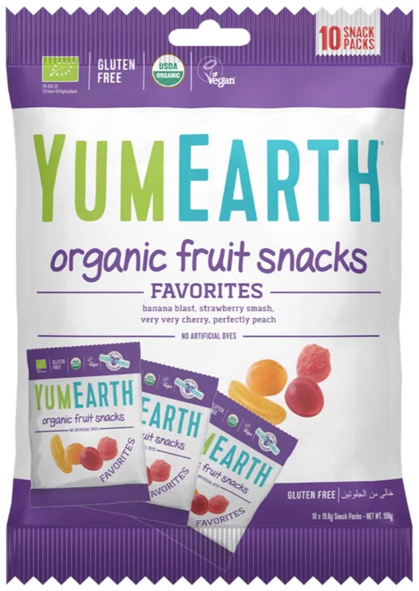 Мармелад YumEarth Organic fruit snacks фруктово-ягодный 198 г купить,NaN