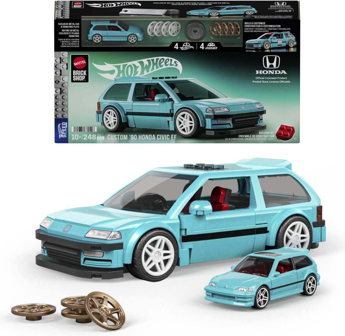 Легковая Mattel Honda Civic EF голубой купить,NaN