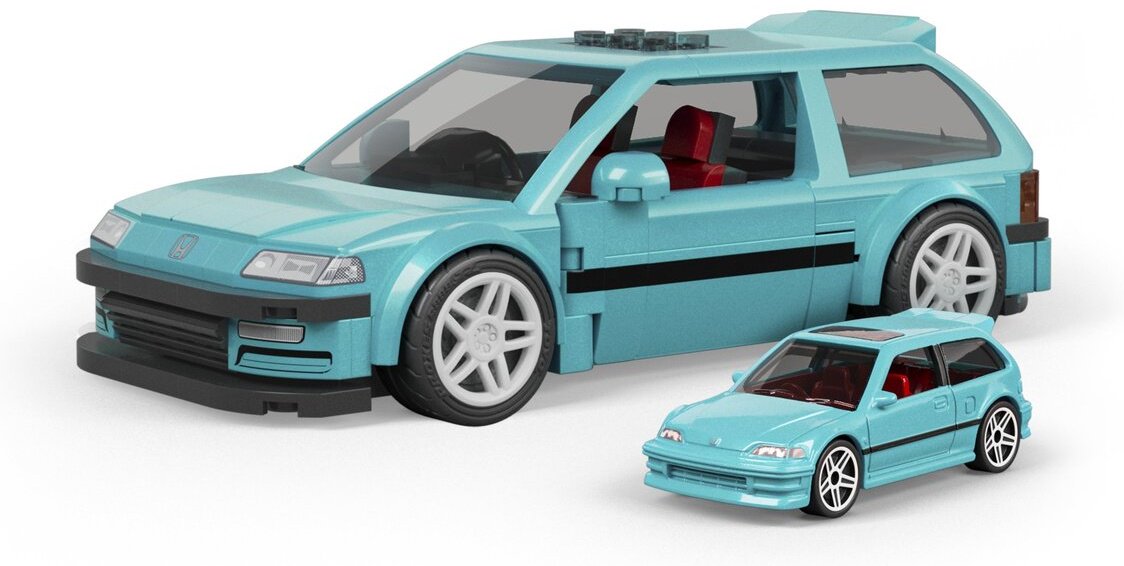 Легковая Mattel Honda Civic EF голубой купить,NaN