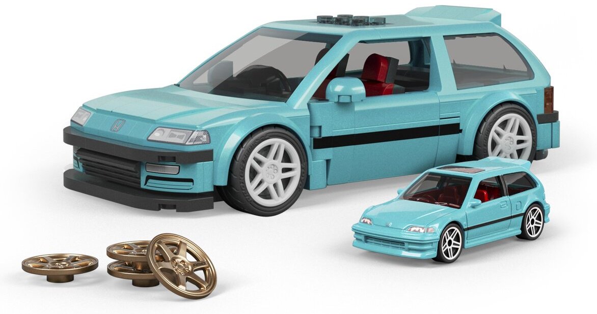 Легковая Mattel Honda Civic EF голубой купить,NaN
