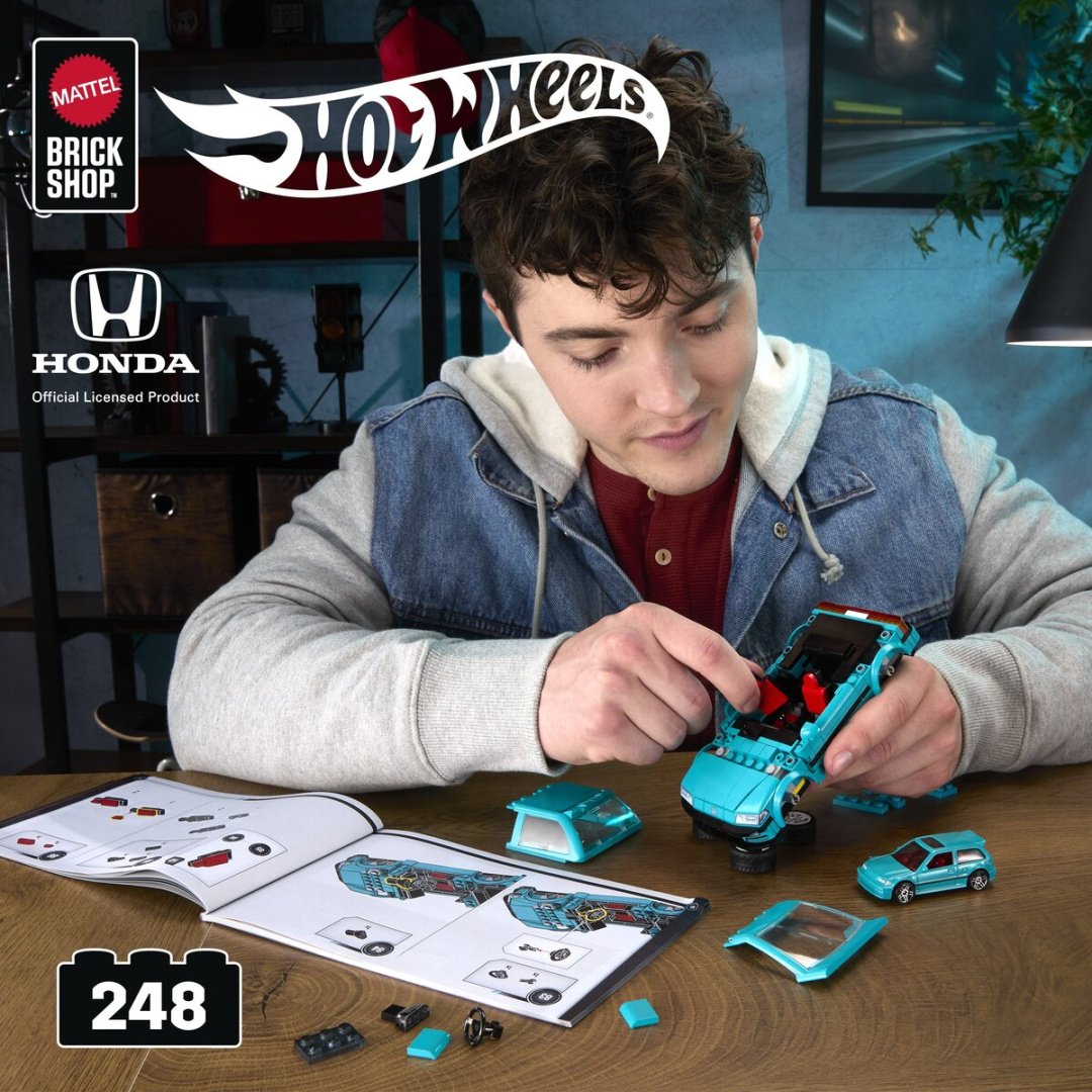 Легковая Mattel Honda Civic EF голубой купить,NaN