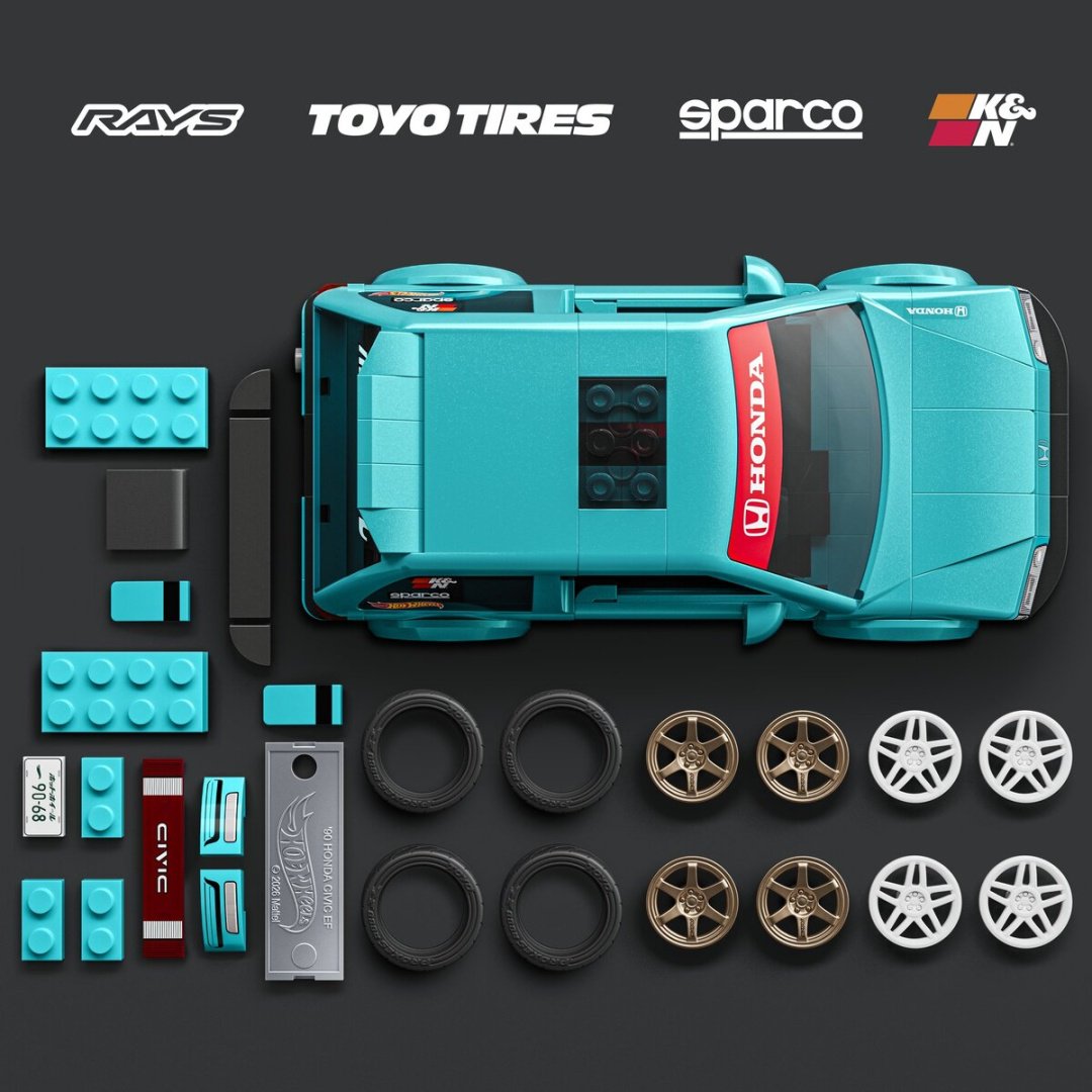 Легковая Mattel Honda Civic EF голубой купить,NaN