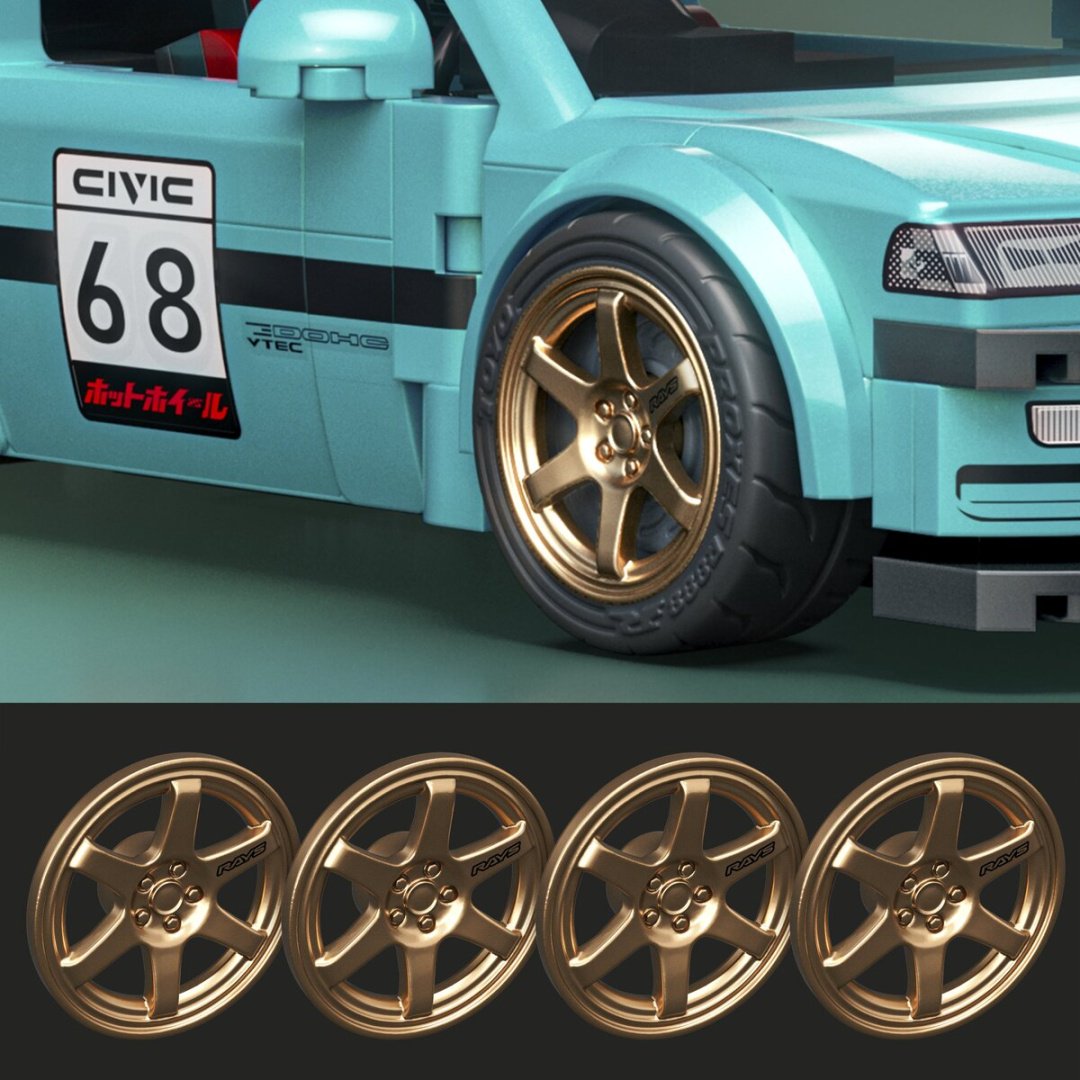 Легковая Mattel Honda Civic EF голубой купить,NaN