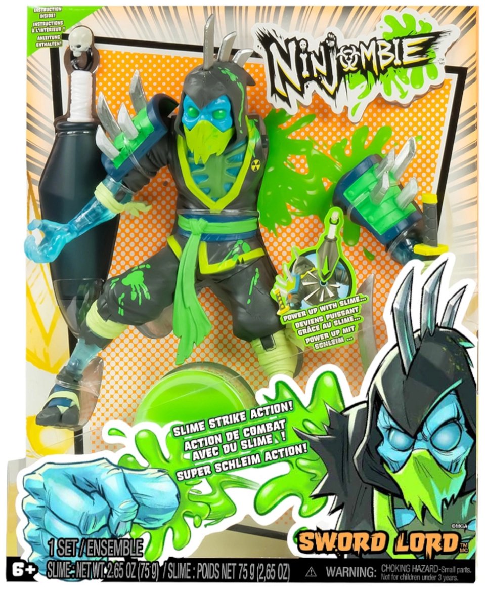 Ninjombie Ниндзомби игровой набор фигурка со слаймом Сворд Лорд Sword Lord 68757 18 см 1 шт купить,NaN