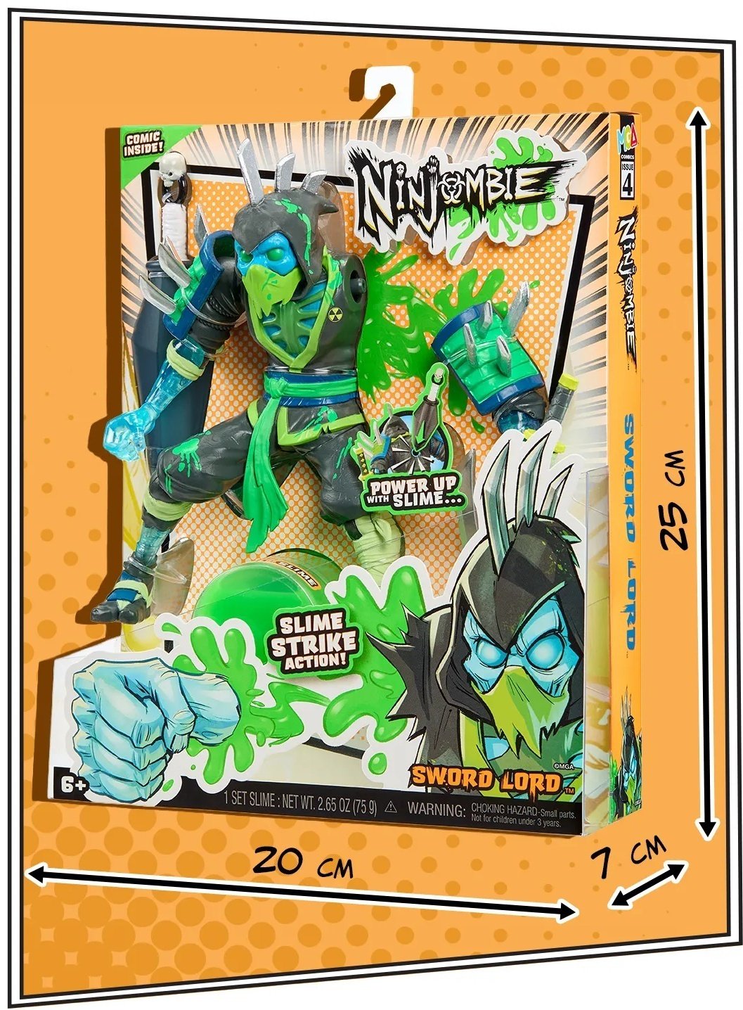 Ninjombie Ниндзомби игровой набор фигурка со слаймом Сворд Лорд Sword Lord 68757 18 см 1 шт купить,NaN