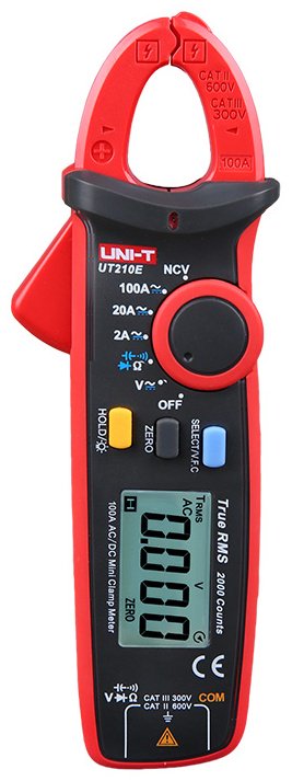 Токовые клещи UNI-T миниатюрные UT210E 17