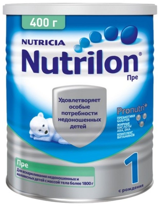 Смесь Nutrilon Пре 1 с рождения 400 гр купить,NaN