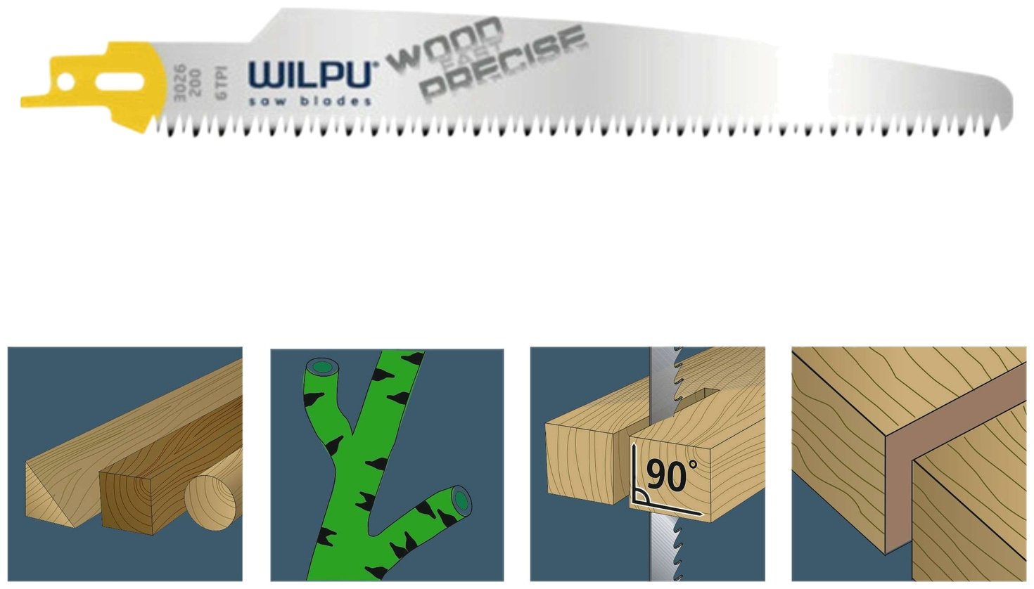 Пильное полотно WILPU 170 мм, 2 шт. арт. 1282100002