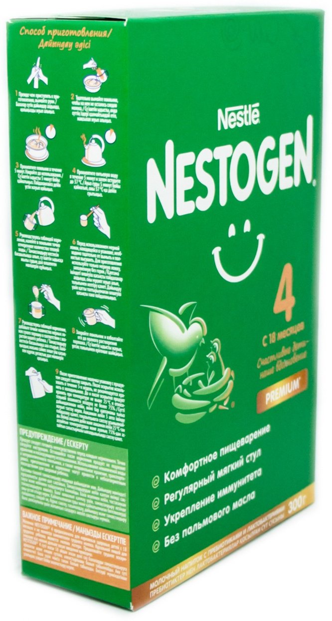 Смесь Nestle Nestogen Premium 4 с 18 месяцев 300 гр купить,NaN