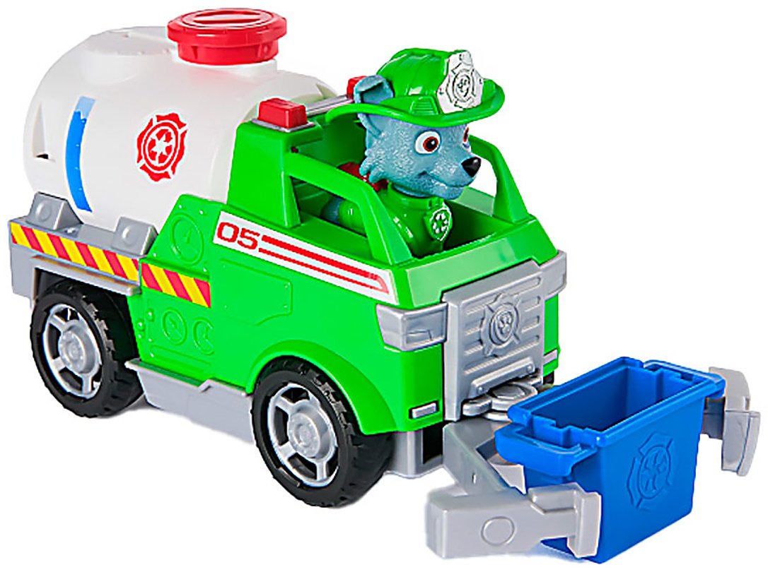 Машина PAW Patrol Щенячий патруль игровой набор Пожарные спасатели машинка с фигуркой Рокки 18 см зеленый купить,NaN