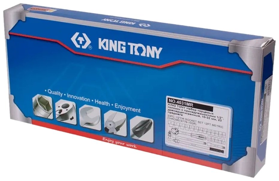 KING TONY набор торцевых головок 1/2 4031MR 23 шт купить,46670