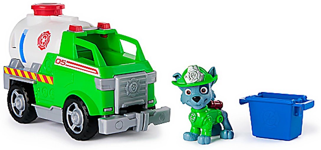Машина PAW Patrol Щенячий патруль игровой набор Пожарные спасатели машинка с фигуркой Рокки 18 см зеленый купить,NaN
