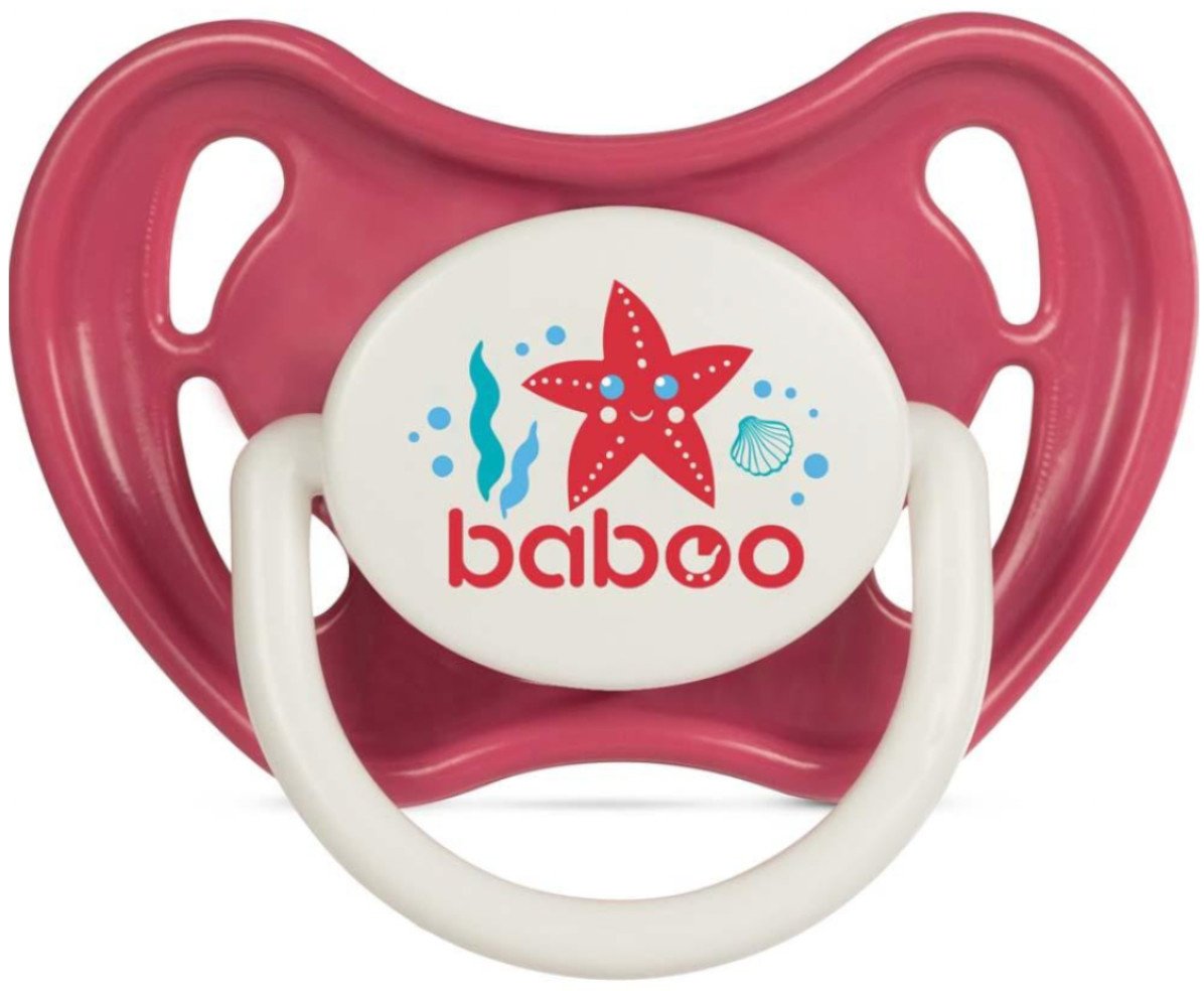Пустышка Baboo 5-041, 1 шт, красный купить,NaN