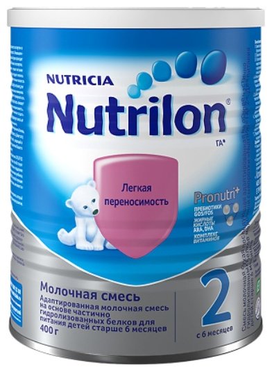 Смесь Nutrilon 2 молочная легкая переносимость с 6 месяцев 400 гр купить,NaN