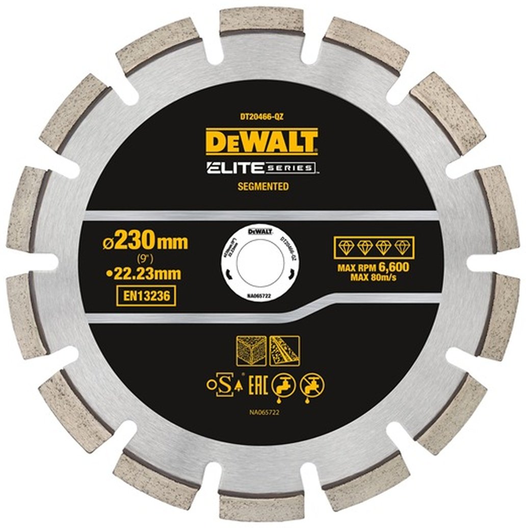 Диск отрезной алмазный 230x22.2х2.6 мм, DeWALT DT20466-QZ купить,39180