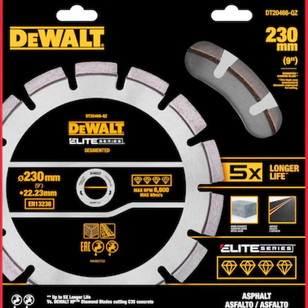 Диск отрезной алмазный 230x22.2х2.6 мм, DeWALT DT20466-QZ купить,39180
