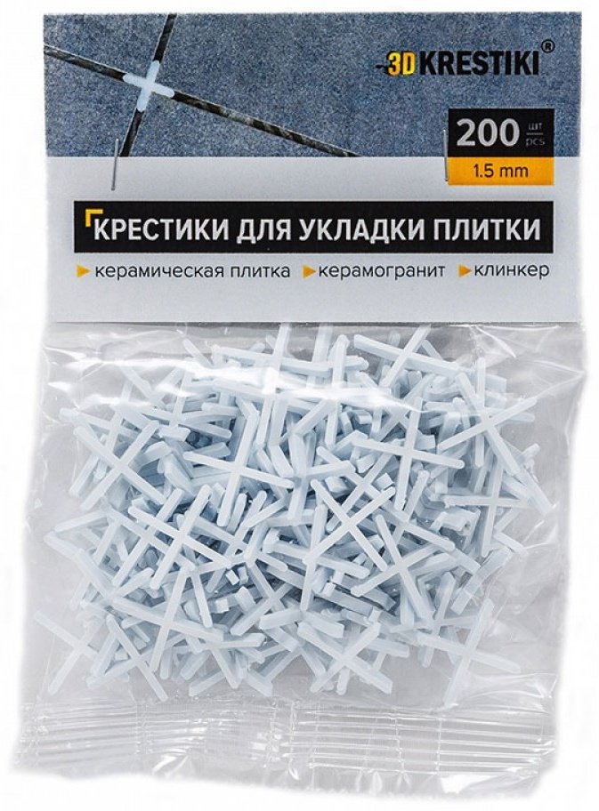 3D Krestiki крестик 1.5 мм 200 шт. купить,205