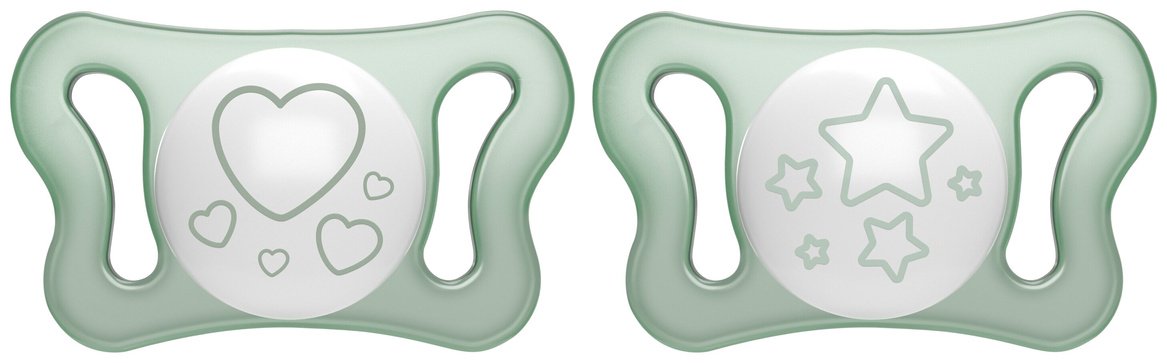 Набор пустышек Chicco PhysioForma Micro 00075126410000, 2 шт, мультиколор купить,NaN