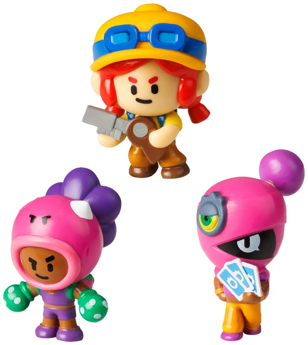 Brawl Stars Джесси, Тара и Роза 5 см 3 шт купить,NaN