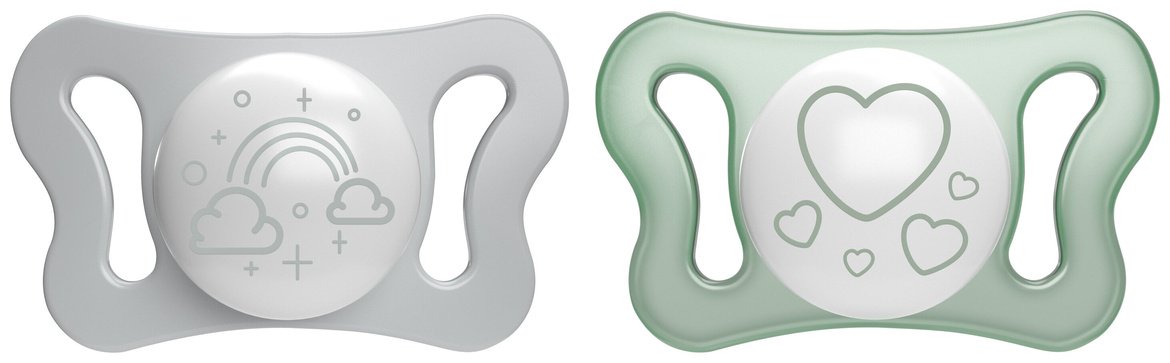 Набор пустышек Chicco PhysioForma Micro 00075126410000, 2 шт, мультиколор купить,NaN