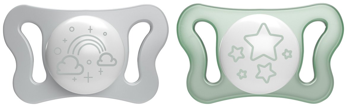 Набор пустышек Chicco PhysioForma Micro 00075126410000, 2 шт, мультиколор купить,NaN