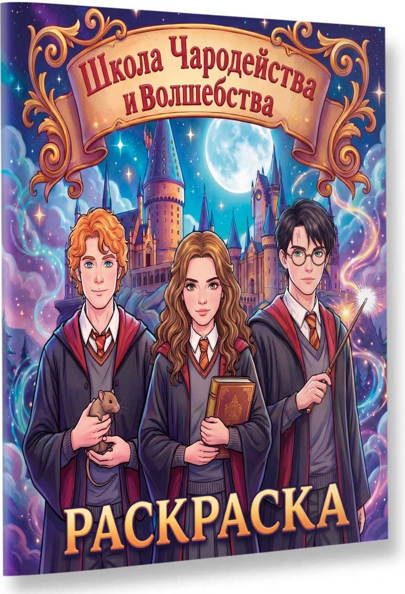 Раскраска АСТ Школа чародейства и волшебства купить,NaN