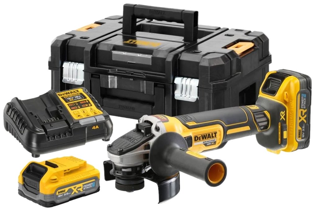 Шлифмашина угловая DeWALT DCG405S2T-QW