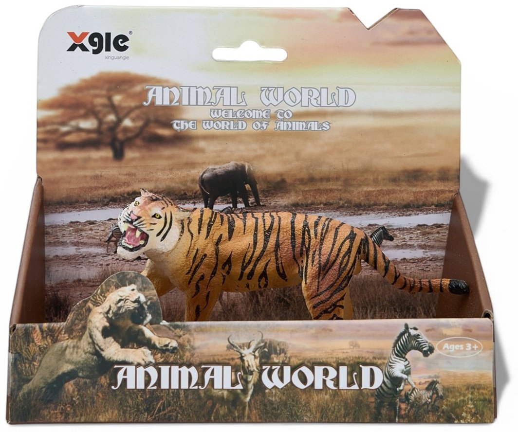 XGLE Animal World: Тигр 6 см 1 шт купить,NaN